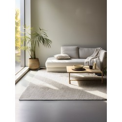 JUTE WOL KATOEN VLOERKLEED - DHAKA NATUREL/CREME