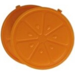 6x stuks ijsblokjes sinaasappel herbruikbaar - IJsblokjesvormen