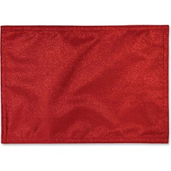 Unique Living | Placemat Glitter | Rechthoekig | Polyester | Rood | 30x45cm