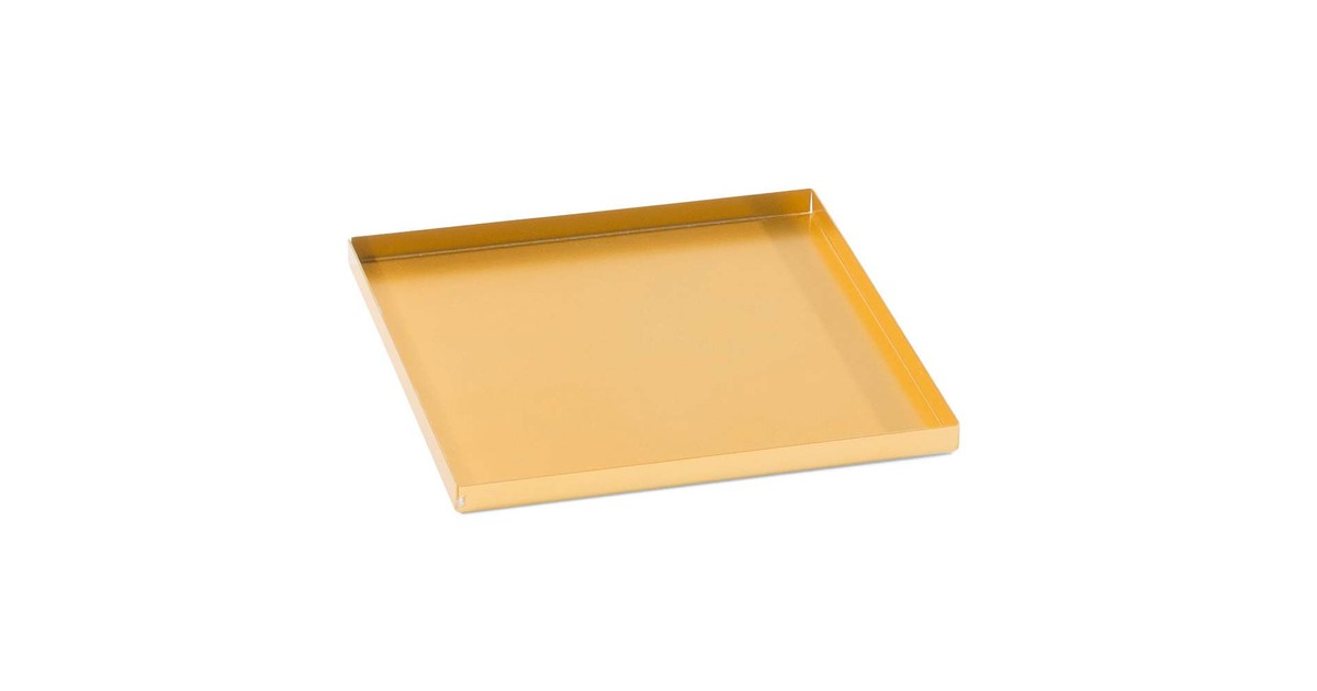 Sierplateau, goudkleurig aluminium 15 cm