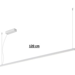 GURI LED pendel 38W 3000K 1200mm wit dimbaar (3m kabel incl)