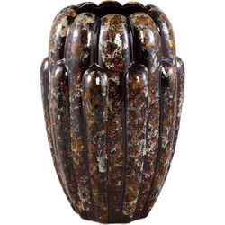 PTMD Bloempot Divinder - 21x21x30 cm - Keramiek - Brons