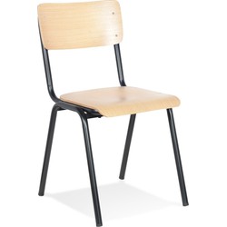 Stoel in schoolstijl MASTER beige