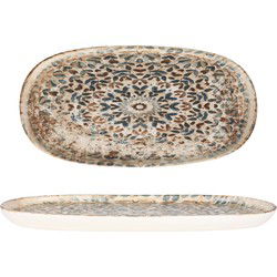Rinart Serveerschaal - Aztec - Porselein - 30x15 cm - set van 2