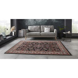 Klassiek vloerkleed - Oriental Zwart - 80 X 250 CM