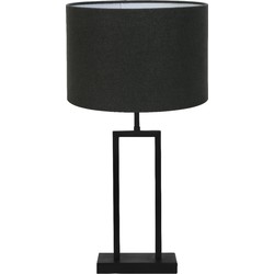 Tafellamp Shiva/Livigno - Zwart/Antraciet - Ø30x62cm