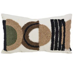 Sierkussen Embroidery Boho Brown | 30 x 50 cm | Katoen