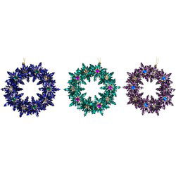 5.3 inch Snowflake Wreath Orna X 3. 5x5x10 cm kerstornament