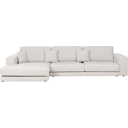 Beliani LOFOTEN - Hoekbank-Wit-Polyester