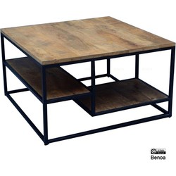 Benoa Arcadia Wooden Iron Coffee Table 70 cm