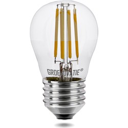 Groenovatie E27 LED Filament Kogellamp 4W Warm Wit Dimbaar