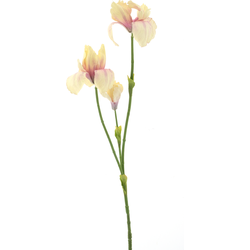 Iris spray Fletcher yellow 103 cm kunstbloem