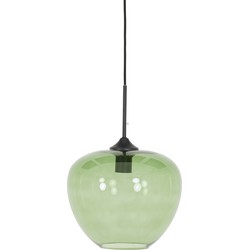 Light&living Hanglamp Ø30x25 cm MAYSON glas groen-mat zwart
