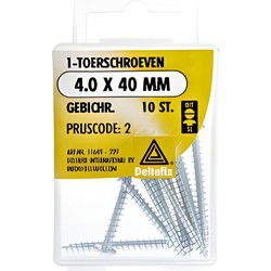 1-toerschroef 4,0x40mm gebi 10st