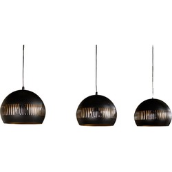 Furntastik Hanglamp, 3-lichts, H340 zwart