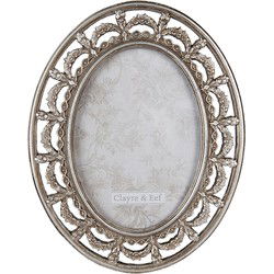 Clayre & Eef Fotolijst Zilverkleurig Polyresin