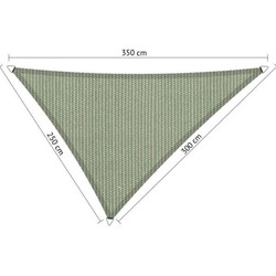 Shadow Comfort 90 graden driehoek 3x3x4,2m cool grey