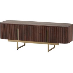 TV dressoir 140 met 4 deuren, Mango Warm Walnut