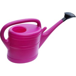 Geli Gieter met broeskop - fuchsia roze - kunststof - 10 liter - 56 cm - Gieters