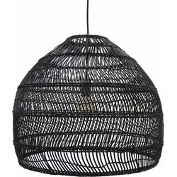 hanglamp riet zwart 50xø60cm 