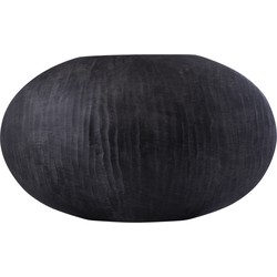 PTMD Jowad Graphite Alu Sheet Pot Ribbed Low Oval L