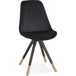 HAMILTON design stoel 48x56x83 cm Zwart