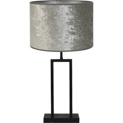 Tafellamp Shiva/Chelsea - Zwart/Zilver - Ø30x62cm