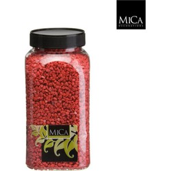 3 stuks - Gravel rood fles 1 kilogram - Mica Decorations