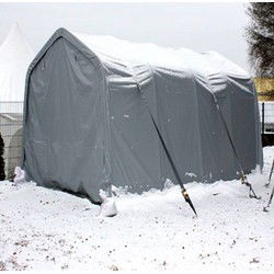 CARPORT 2,40 X 3,60M PVC GRIJS