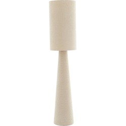 Light & Living - vloerlamp - Micky - beige - textiel - schemerlamp - E27 - 1891939