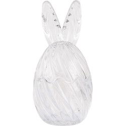 Clayre & Eef Glazen potje Ei Transparant Glas