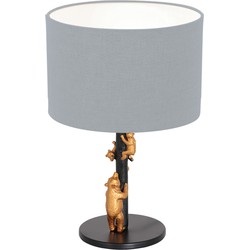 Anne Light and home tafellamp Animaux - zwart - metaal - 3943ZW