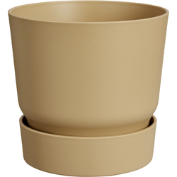 Greenville round 14cm goudkleurig zand bloempot elho