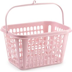 PlasticForte Knijpermandje - roze - 20x25x14 cm - wasknijper mandje - knijperszakken