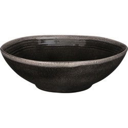 Mica Decorations Tabo Schaal - H8 x Ø24 cm - Zwart