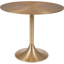 BOLD MONKEY Hypnotising Round Dining Table Gold