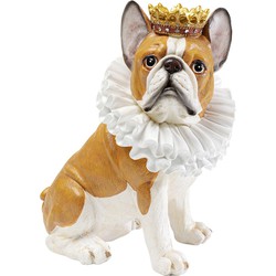 Decofiguur King Dog Brown 29cm