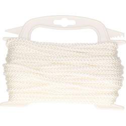 Wit hobby touw/draad 5 mm x 20 meter - Touw