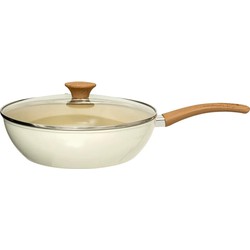 5Five Braad/wokpan - Alle warmtebronnen - Beige - D27 cm - aluminium - Wokpannen