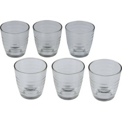 6x Sap/water glazen 225 ml transparant - Drinkglazen