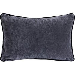PTMD Sierkussen Nasim - 60x40x10 cm - Katoen - Grijs