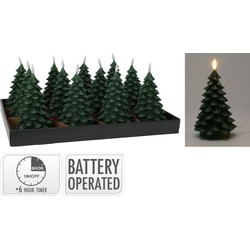 Ledkaars kerstboom 17 cm d groe kerstversiering