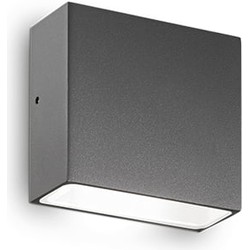 Moderne Wandlamp - Ideal Lux Tetris-1 - Grijs - Aluminium - G9 - 10x4x9 cm