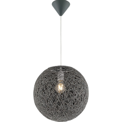 Moderne hanglamp Coropuna - L:32cm - E27 - Kunststof - Grijs