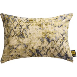 PTMD Becca Green cotton velvet cushion antique L