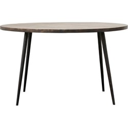 House Doctor Eettafel Club vintage zwart 130cm