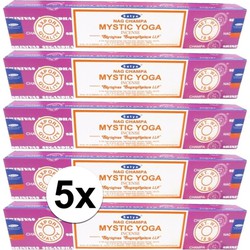 60 Nag Champa wierookstokjes Mystic Yoga 15 gram - Wierookstokjes