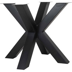 Richmond Eettafel poot X-leg Bodhi zwart