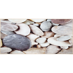 DENIZLI - Laagpolig vloerkleed - Zandbeige - 80 x 150 cm - Polyester