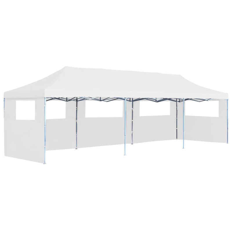 Prolenta Premium Partytent pop-up met 5 zijwanden 3x9 m wit - 